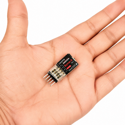 Radiolink Byme-A flight controller shown in hand