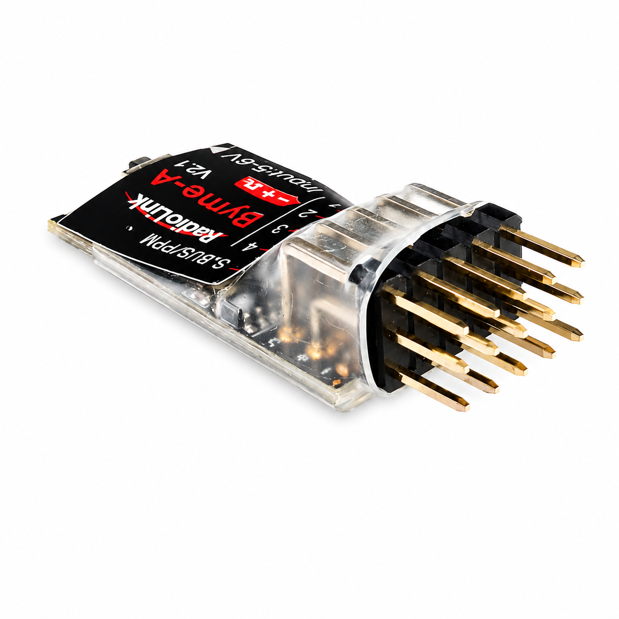 Top angle view of Radiolink Byme-A flight controller