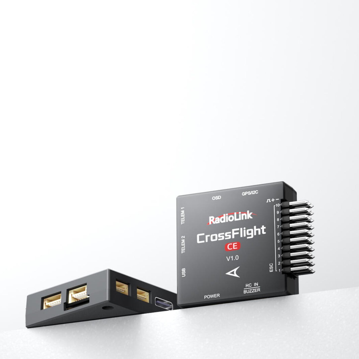 Side view of RadioLink CrossFlight CE drone flight controller