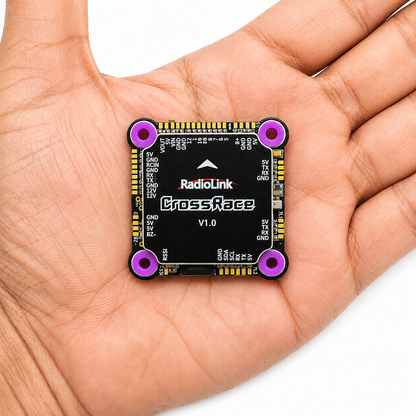 Radiolink CrossRace flight controller held in hand