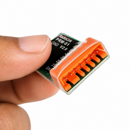 Close-up of Radiolink PRM-01 telemetry module connector pins