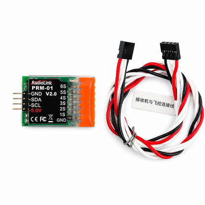 Radiolink PRM-01 telemetry module package contents and cables