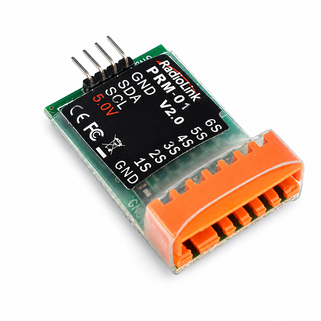 Rear side of Radiolink PRM-01 telemetry module circuit board