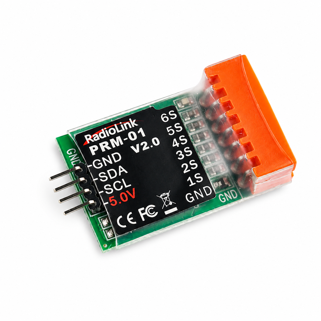 Side profile of Radiolink PRM-01 telemetry module