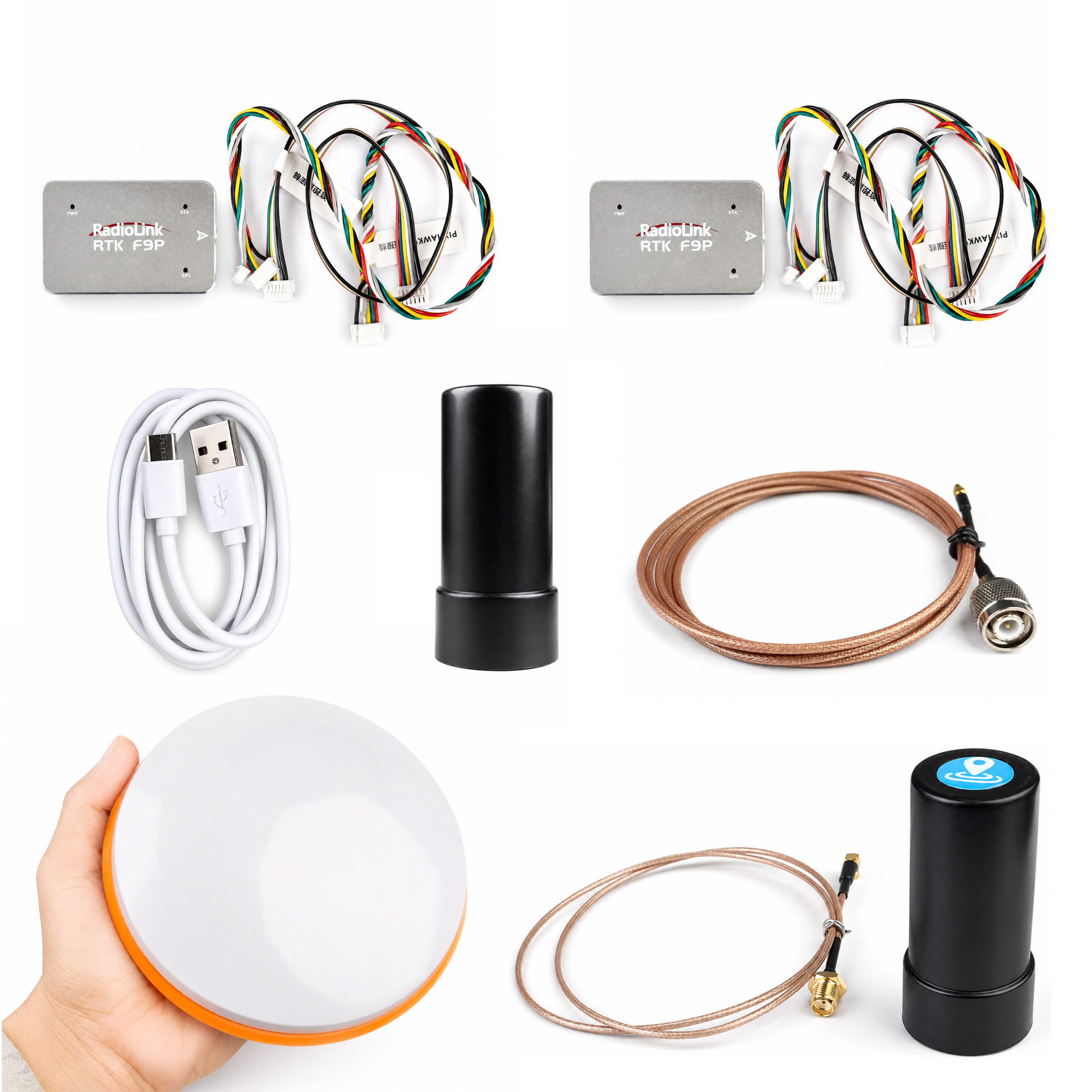 Radiolink RTK F9P GNSS receiver with ANT-B10 base station for UAV mapping