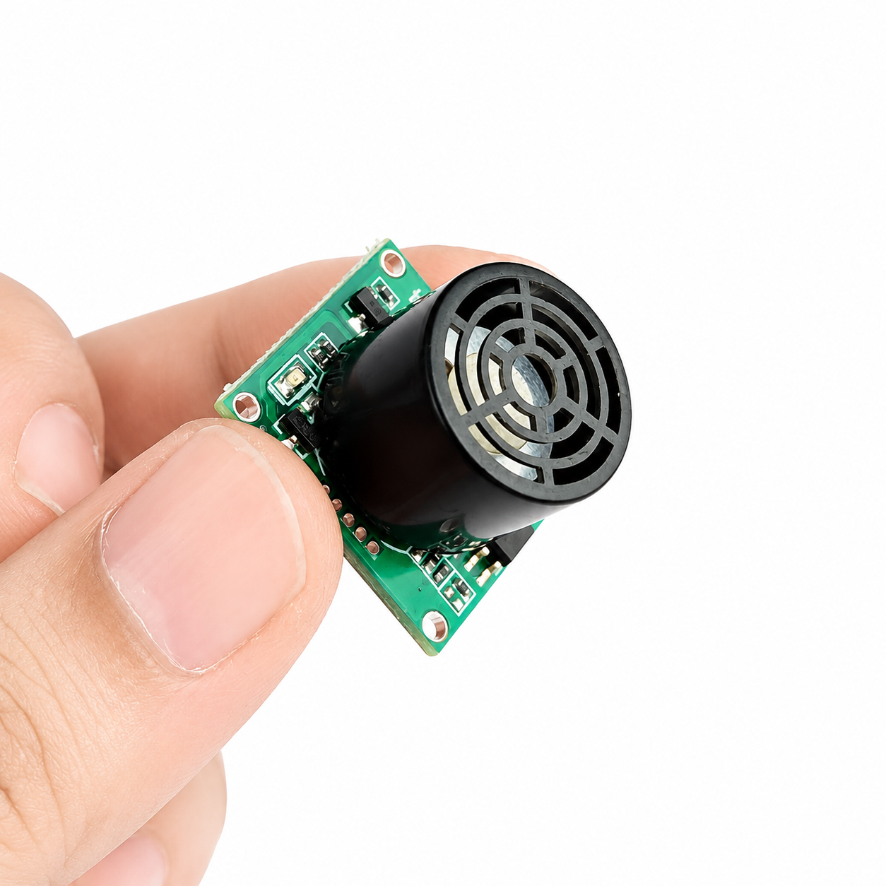 Angled view of Radiolink SUI04 ultrasonic distance sensor