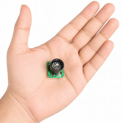 Radiolink SUI04 ultrasonic sensor shown in hand