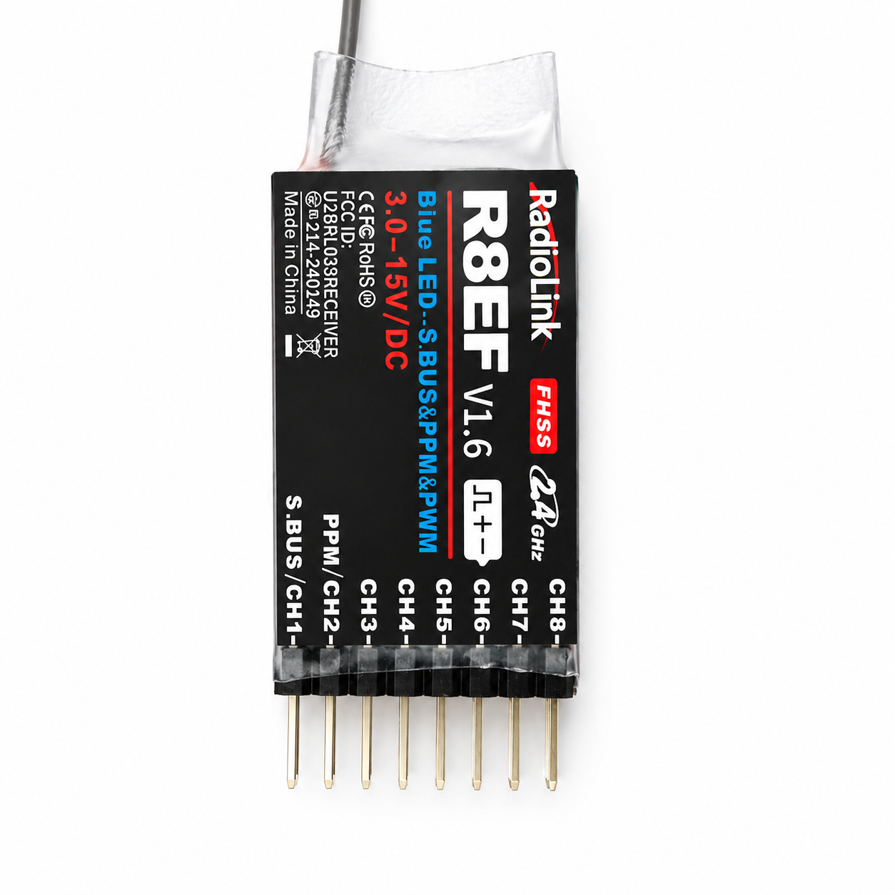 Radiolink R8EF receiver compatible with T8S transmitter