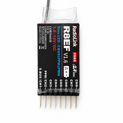 Radiolink R8EF receiver compatible with T8S transmitter