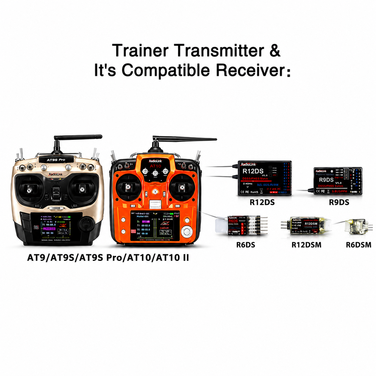 Radiolink wireless trainer system compatibility and setup overview
