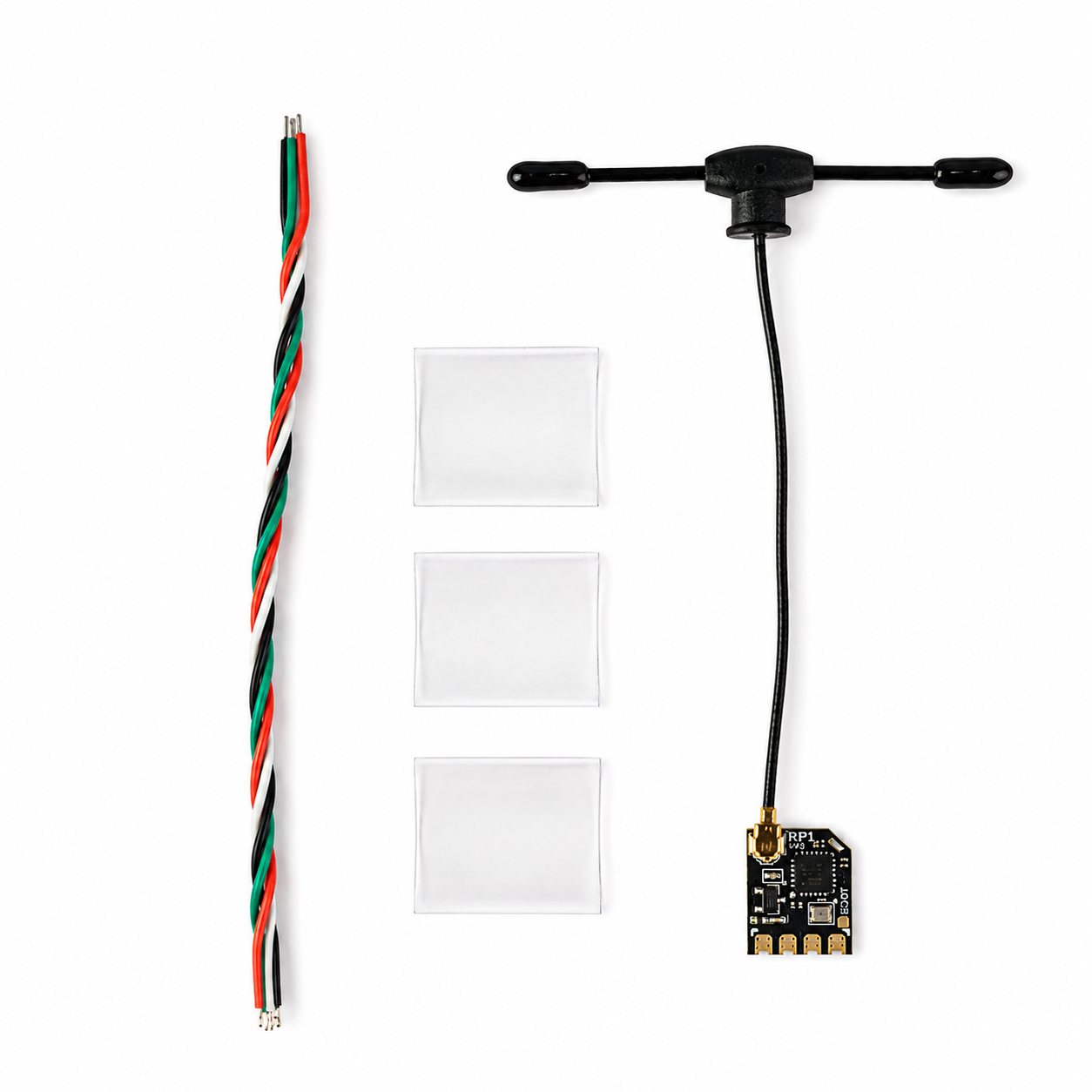 RadioMaster RP1 V2 Receiver with Wiring Harness and Heat Shrink