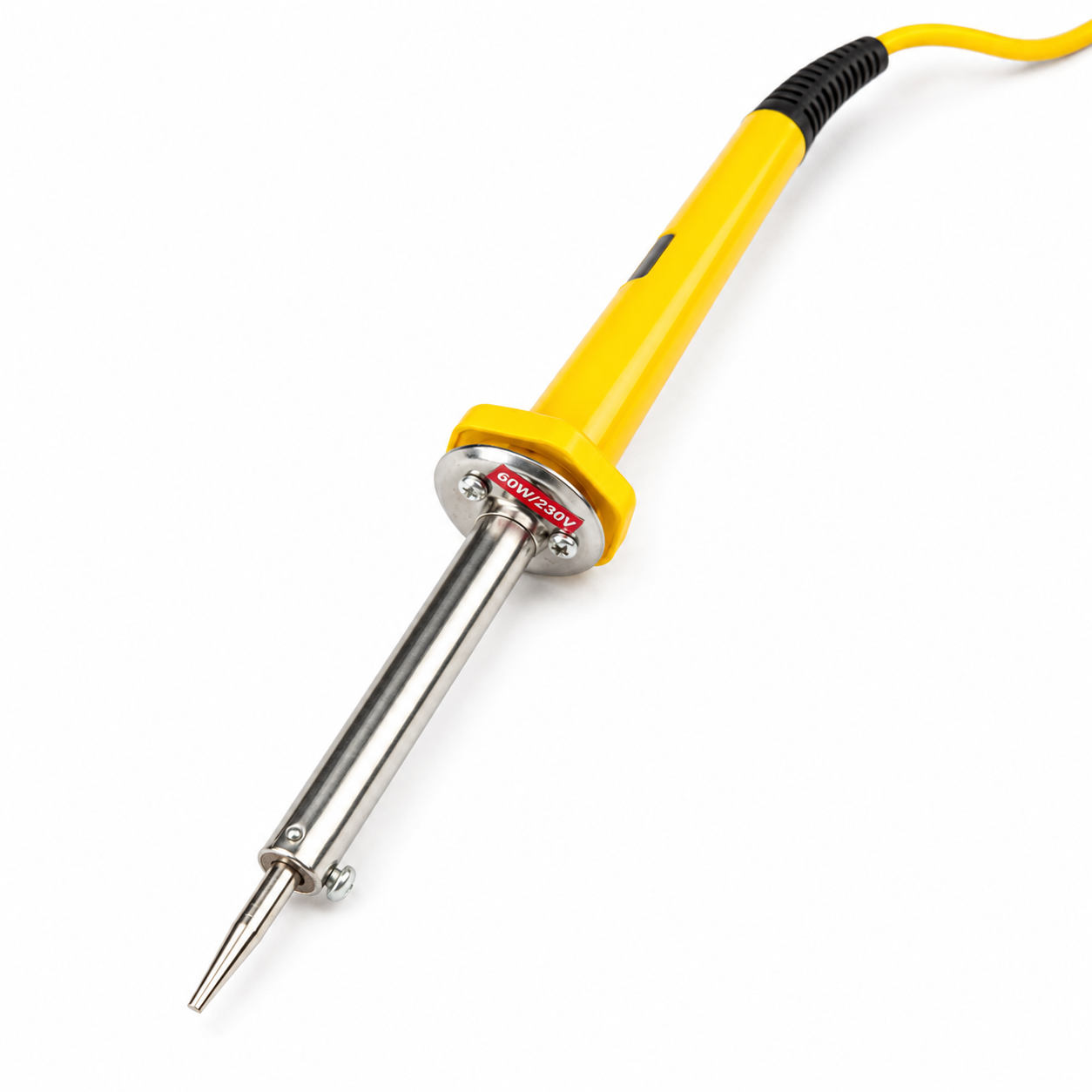 Angled view of Rajshri 60W electric soldering iron