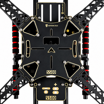 S500 drone frame with landing gear