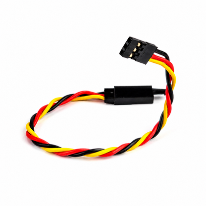 Front view of SafeConnect 15CM JR servo extension cable