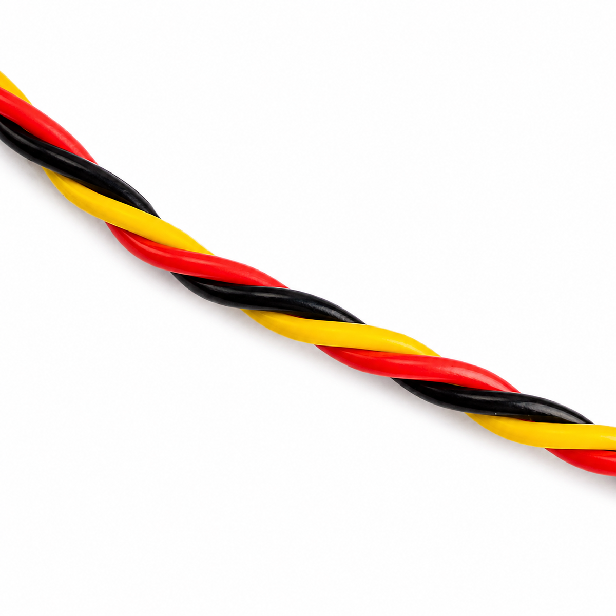 Close-up of SafeConnect 22AWG twisted servo extension wire