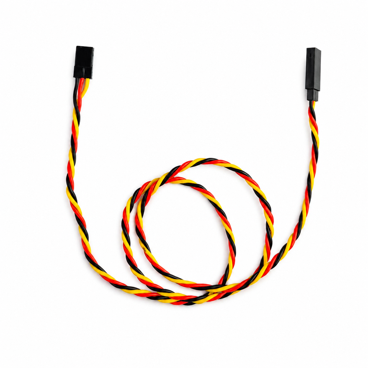 SafeConnect 60CM 22AWG servo extension cable held in hand