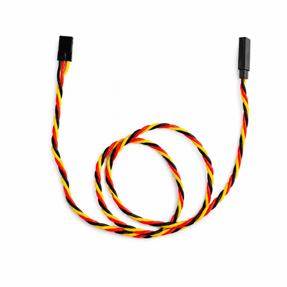SafeConnect 60CM 22AWG servo extension cable held in hand