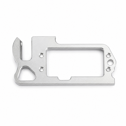 Aluminum servo parabolic bracket for drone payload release system