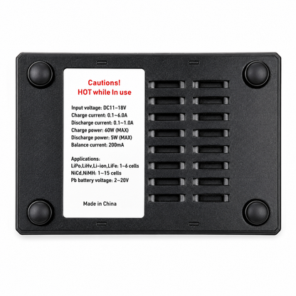 Rear specification label of Sevenchip B6 Nova charger