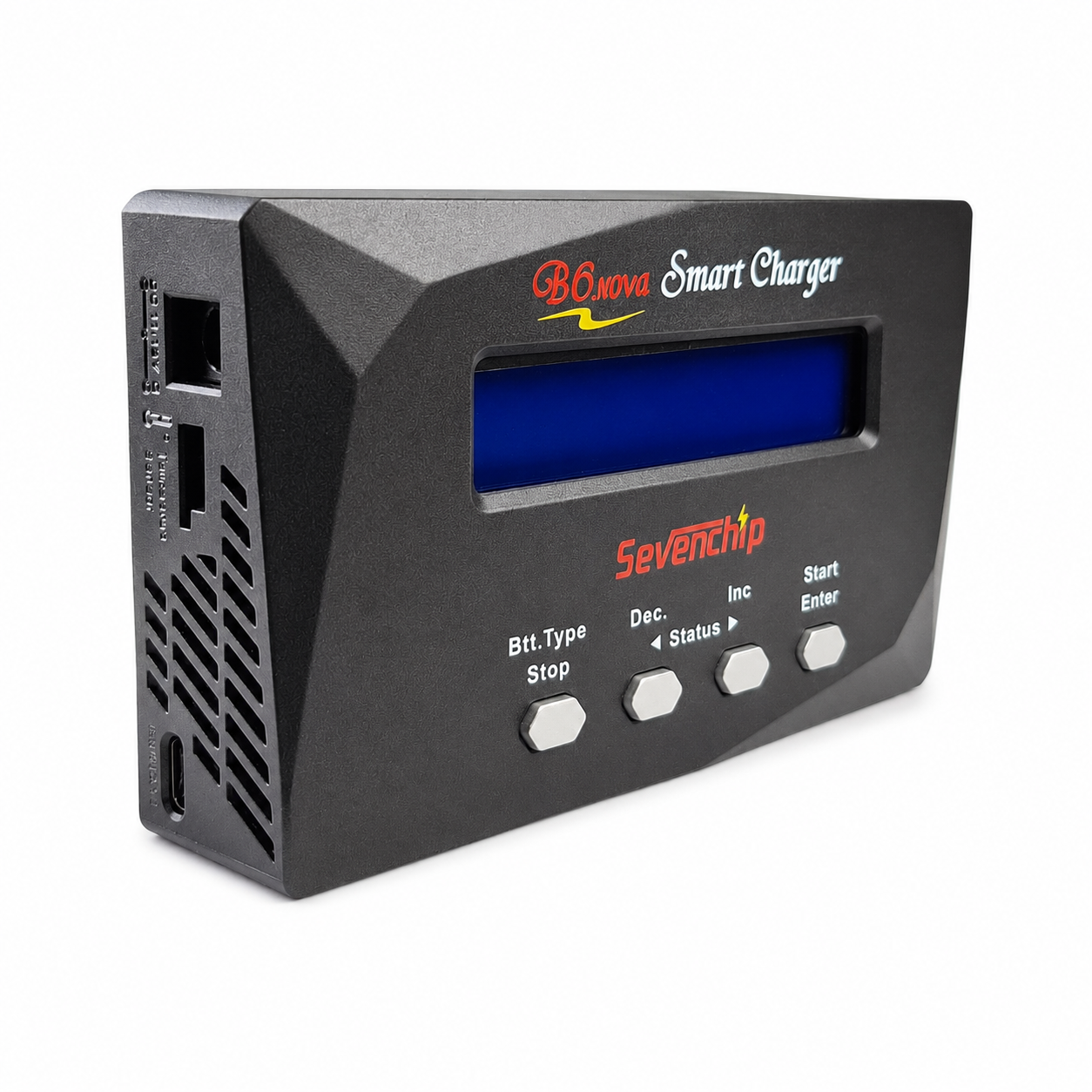 Side ventilation design of Sevenchip B6 Nova battery charger
