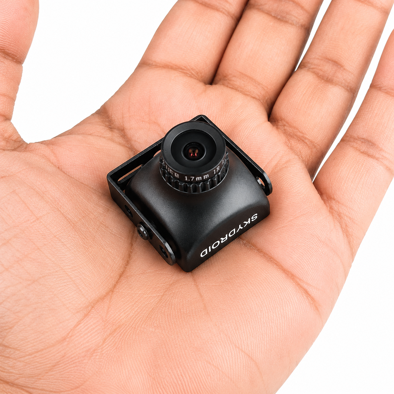 SKYDROID mini drone camera held in hand