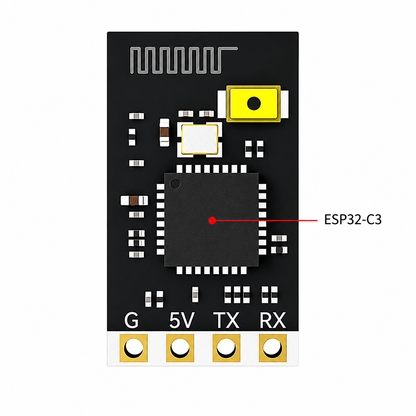 Back side PCB layout of Skyguy 2.4G ELRS receiver