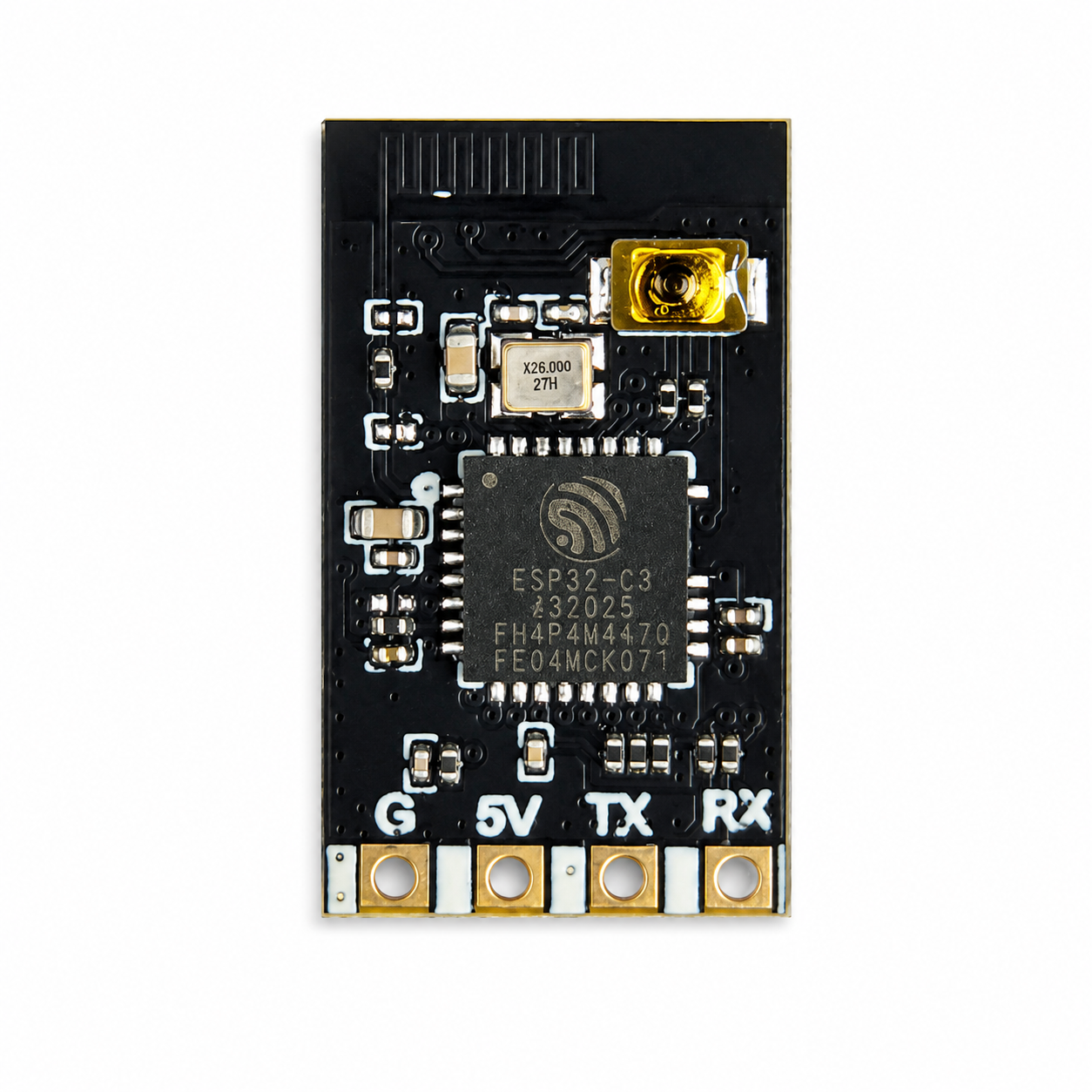 Circuit and component details of Skyguy ELRS Nano receiver