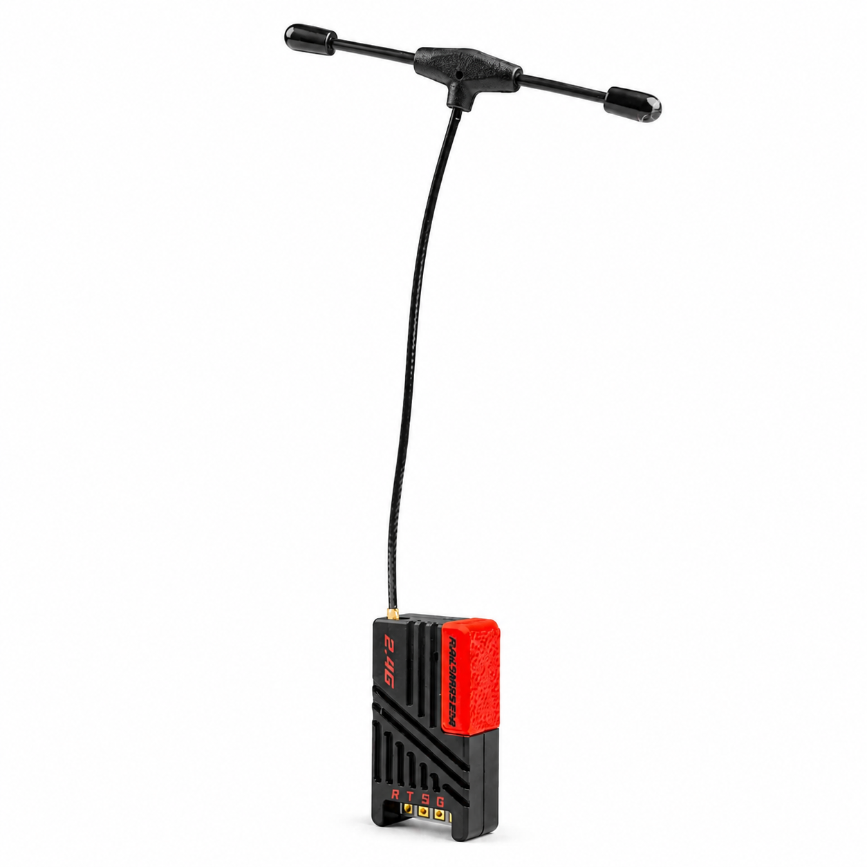 Front view of SkyGuy Max 2.4GHz ExpressLRS receiver
