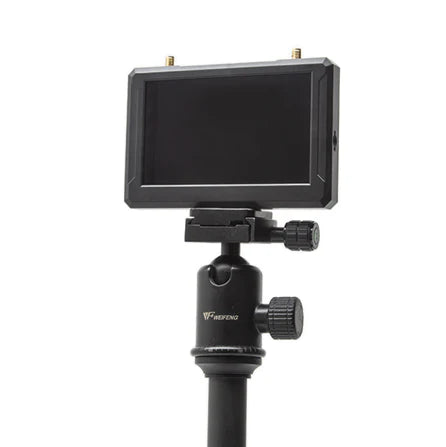 SKYZONE M5 FPV monitor mounted on tripod stand