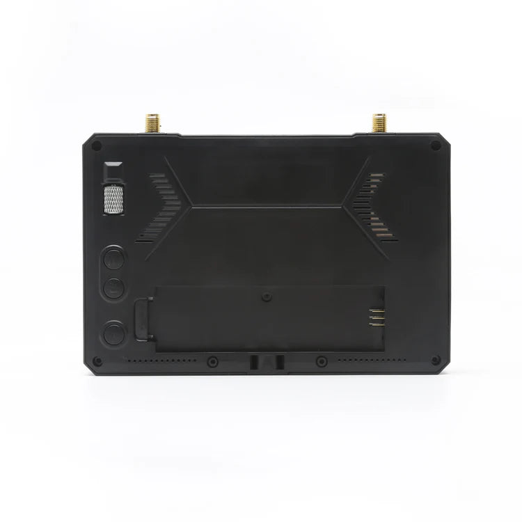Rear view of SKYZONE M5 FPV monitor with DVR