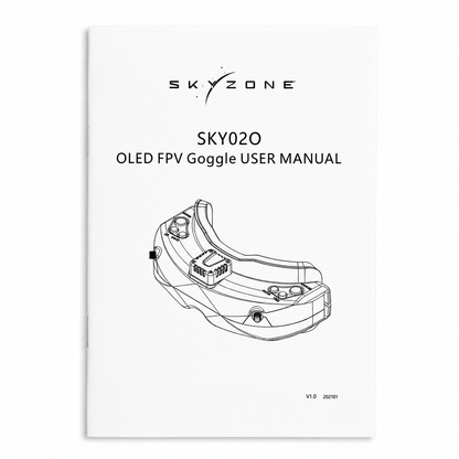 Skyzone SKY020 OLED FPV goggles instruction manual