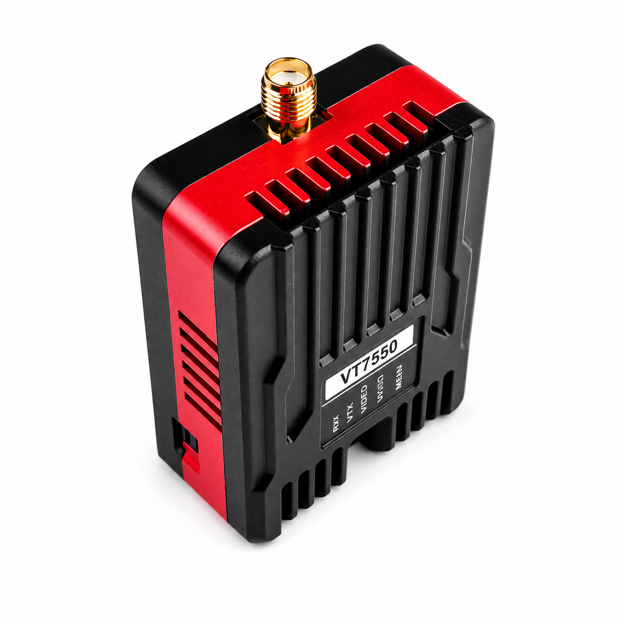 Angled view of SKYZONE VT7550 CNC 7.5G 5W VTX