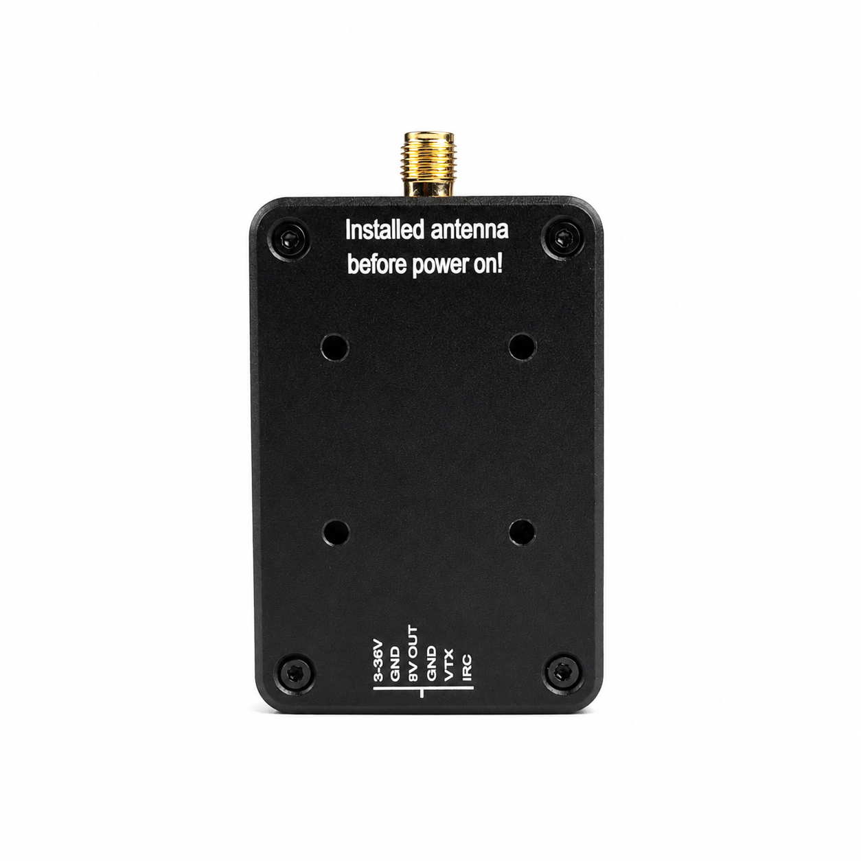 Rear view of SKYZONE VT7550 7.5GHz FPV transmitter