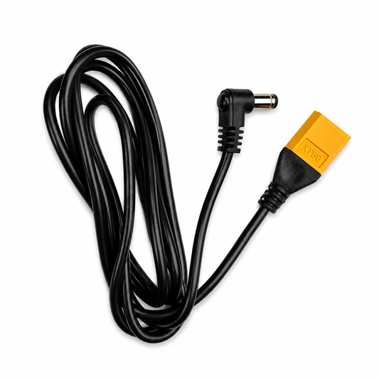 SKYZONE XT60 DC Power 90 Degree Cable with DC 5.5x2.1mm Male Plug Front View