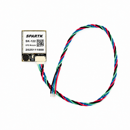 SPARTIK SK-122 Compact M10 GPS Module with connection cable for FPV drones and UAV flight controllers