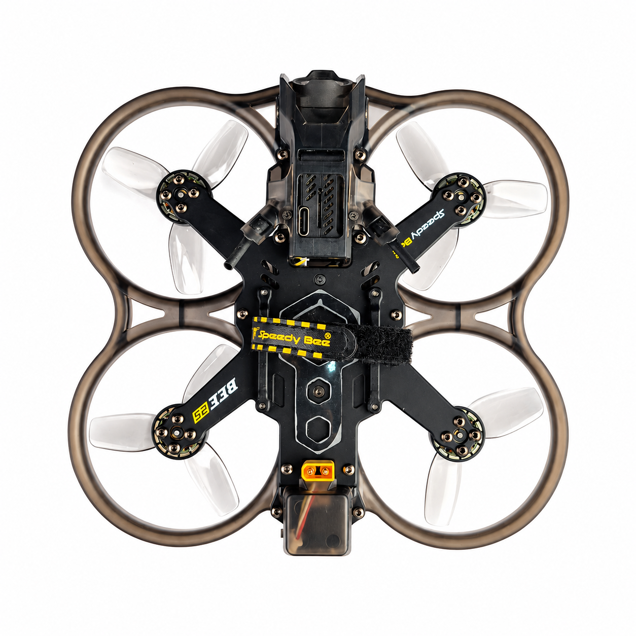 Electronics and frame view of SpeedyBee Bee25 FPV drone