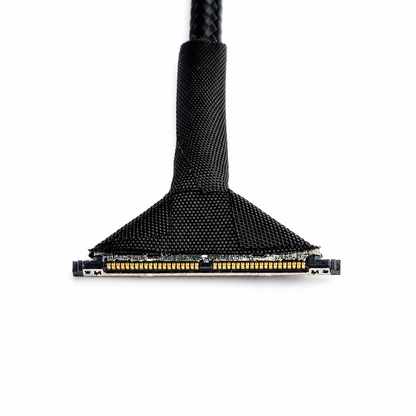Close-up connector of SpeedyBee compatible DJI O3 coaxial cable 170mm
