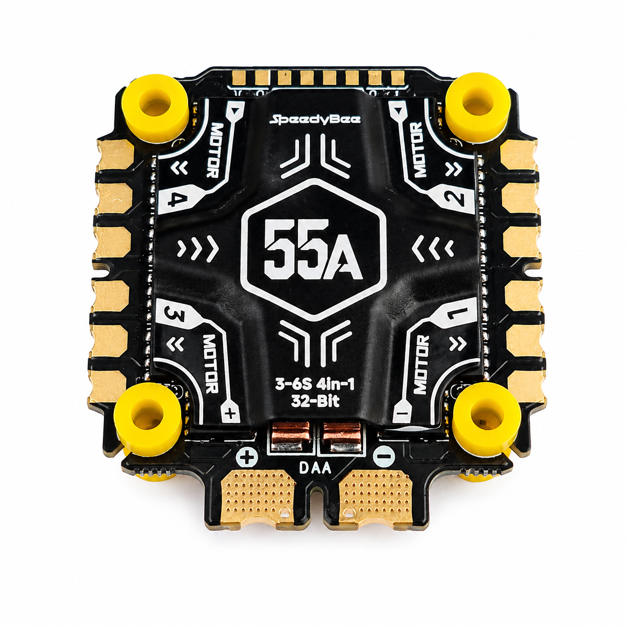 Side view of SpeedyBee F405 V5 OX32 55A 4 in 1 ESC board