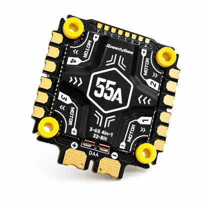 Top view of SpeedyBee F405 V5 OX32 55A 4 in 1 ESC for FPV drones