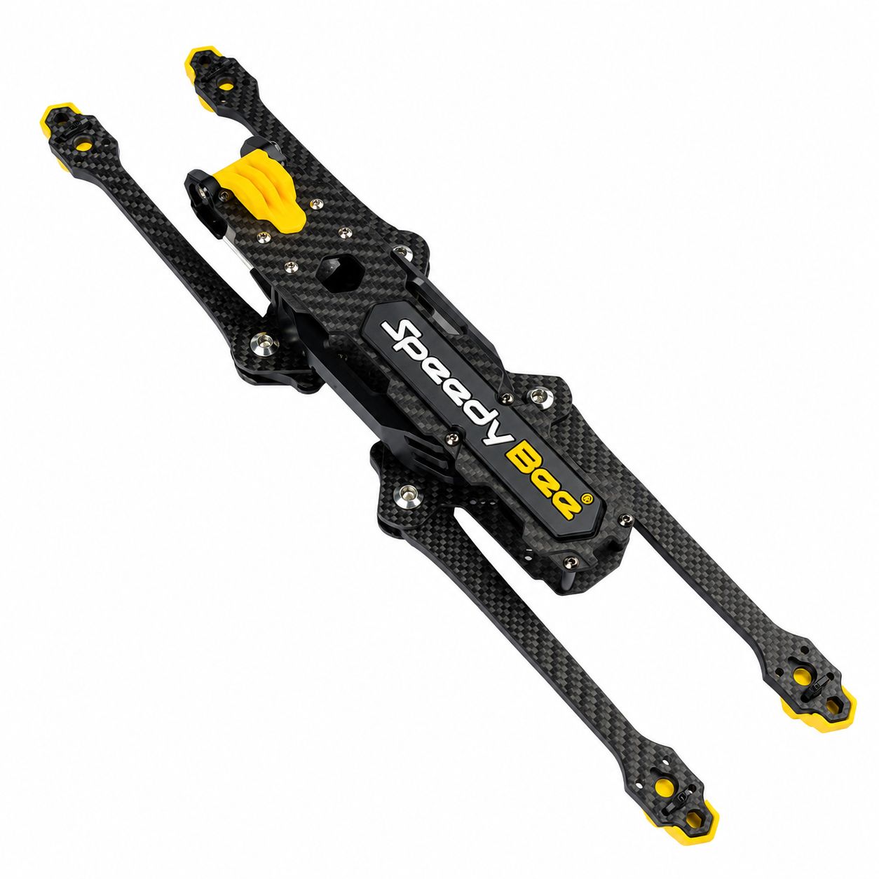 Side view of SpeedyBee Mario Fold 8 DC foldable carbon fiber drone frame