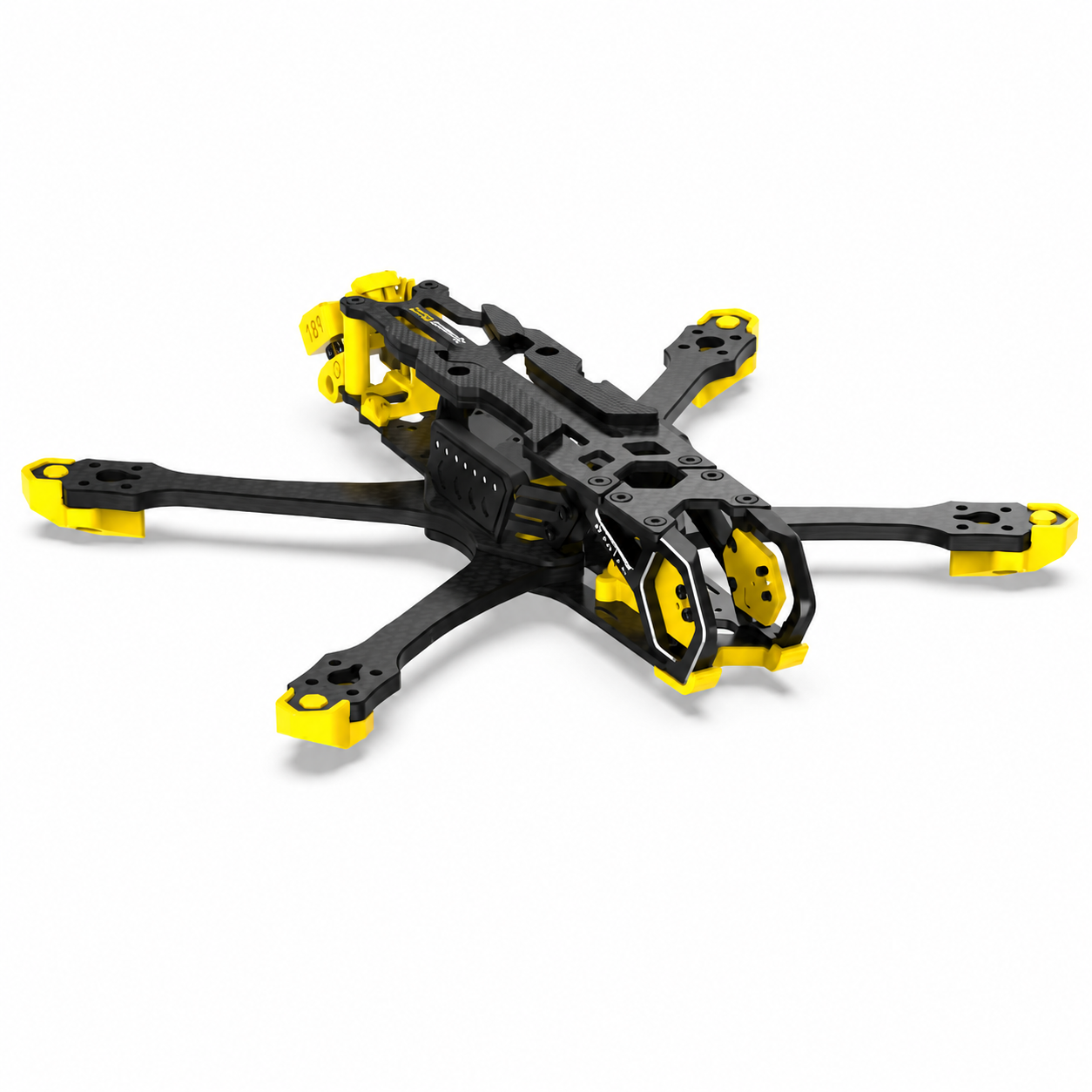 Rear view of SpeedyBee Master 5 V2 O3 FPV frame with camera mount