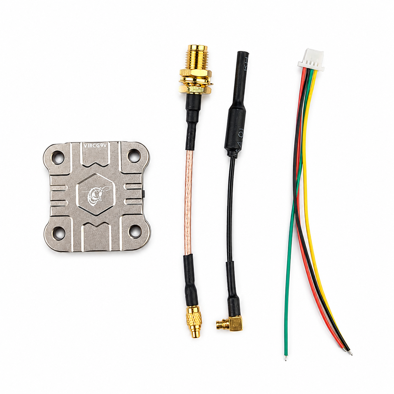 SpeedyBee TX1600 video transmitter with antenna cable and accessories