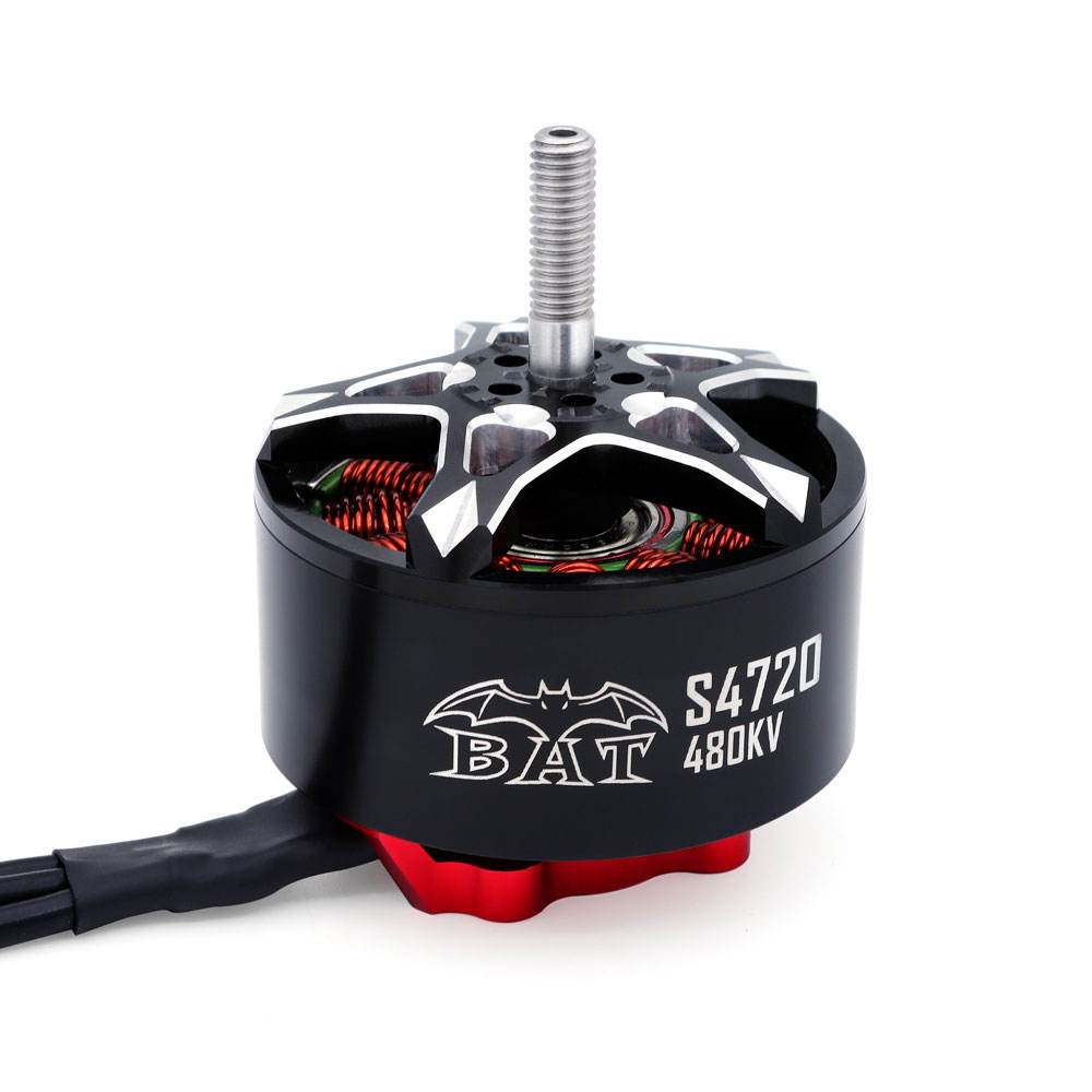 Side View of SURPASS 4720 480KV Brushless Motor with CNC Aluminum Construction