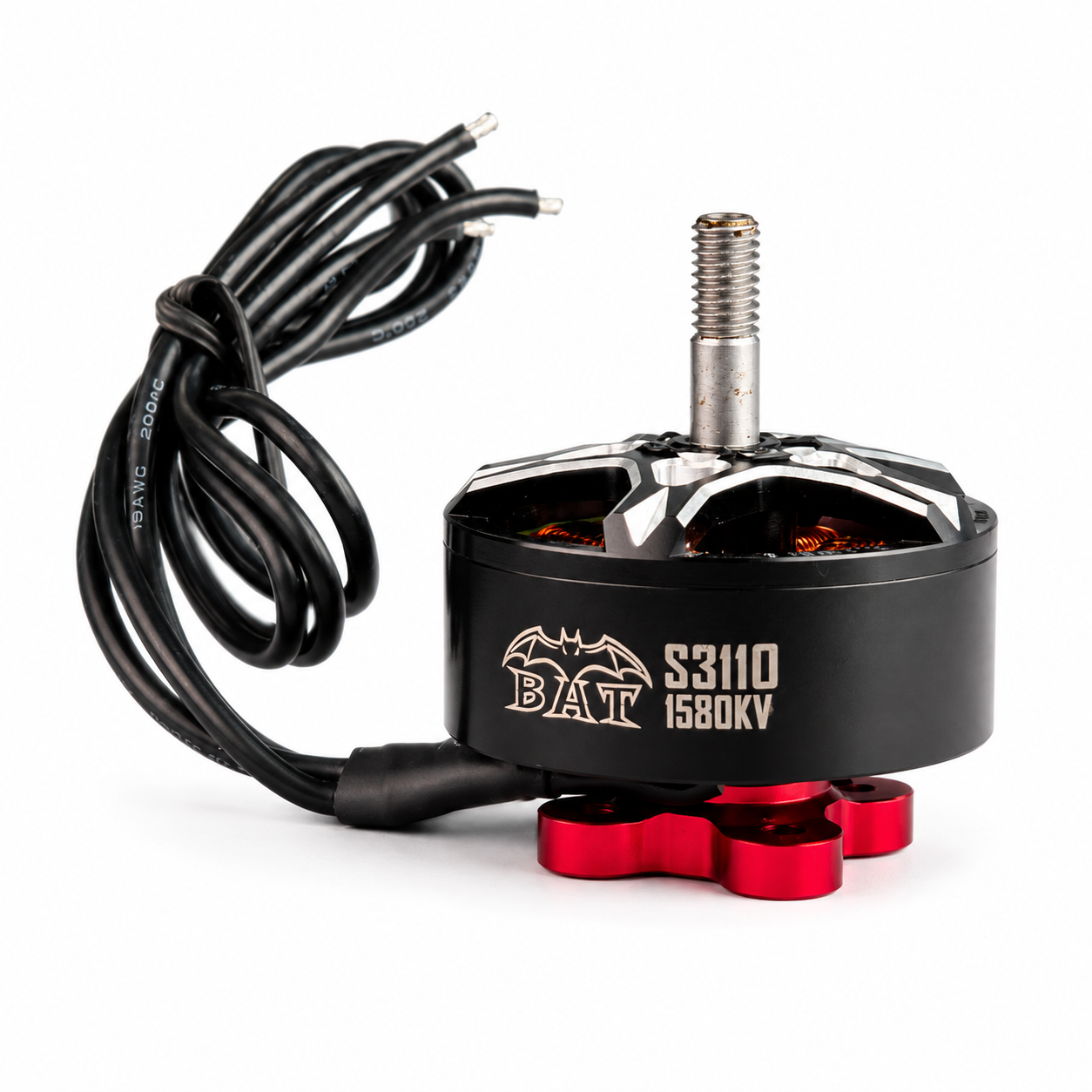 Bottom View of SURPASS HOBBY Bat S3110 1580KV Brushless FPV Motor Showing Copper Windings