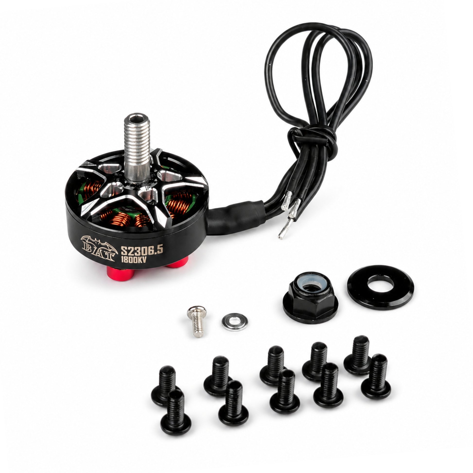 SURPASS S2306.5 1800KV FPV Motor with Mounting Screws and Accessories