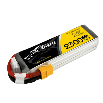 TATTU 2300mAh 11.1V 75C 3S1P Lipo Battery