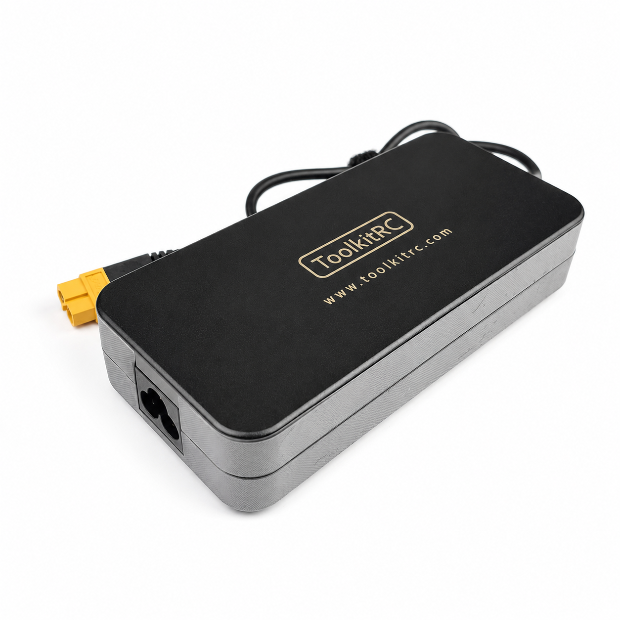 Side profile of ToolkitRC ADP200 AC DC power supply