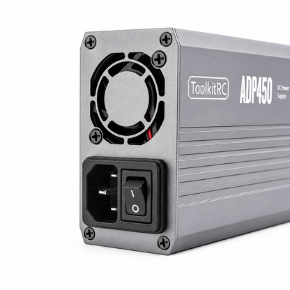 Rear cooling fan of ToolkitRC ADP450 power supply