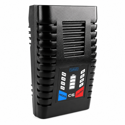 Front angle view of ToolkitRC C6 balance charger