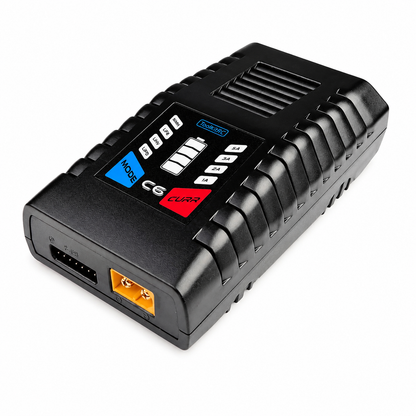 Top perspective view of ToolkitRC C6 balance charger
